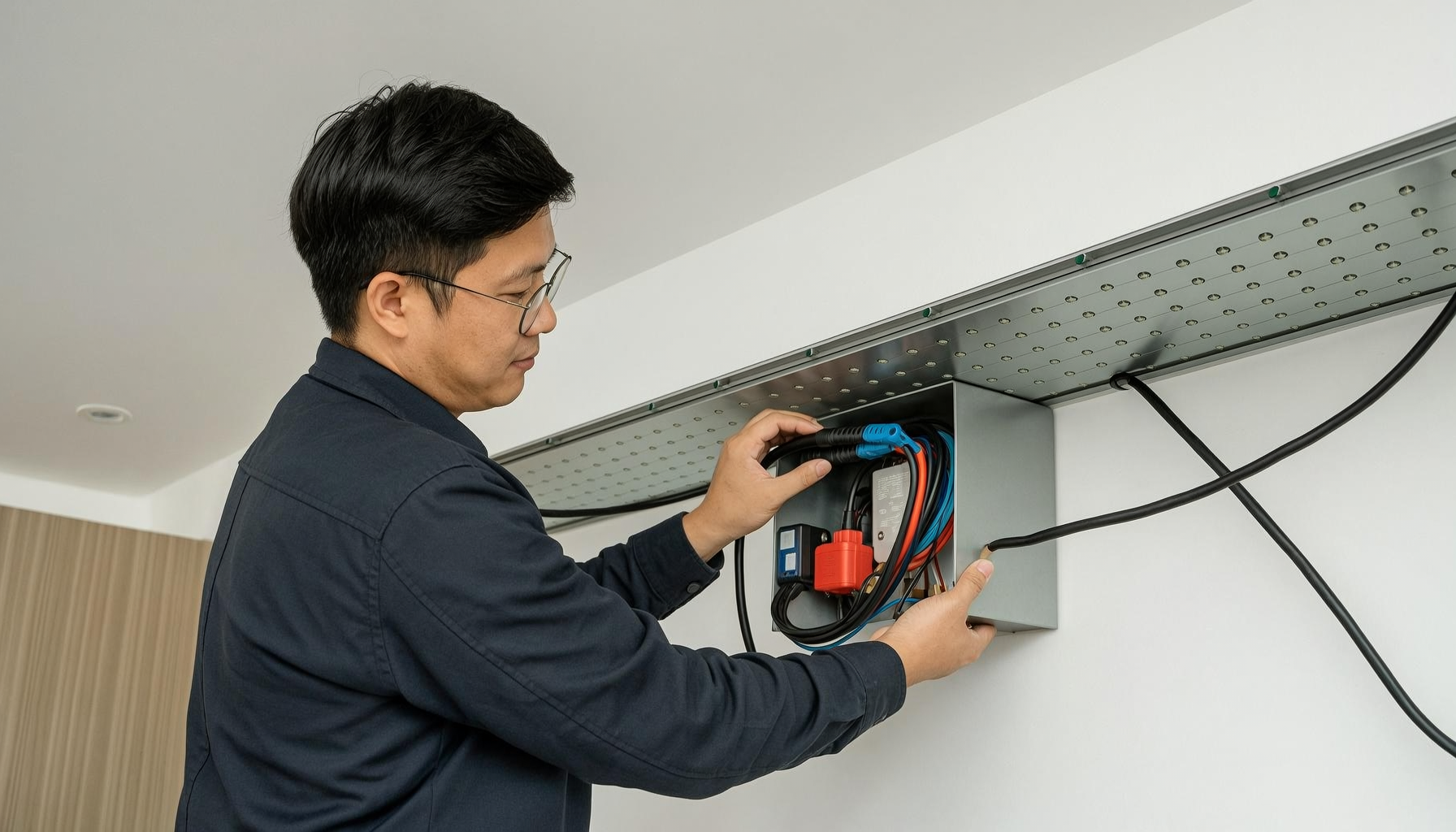 Cấu tạo quạt trần trước khi lắp